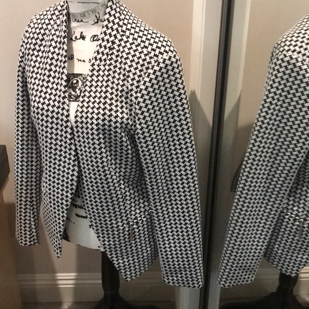 Premise black and white blazer NTW